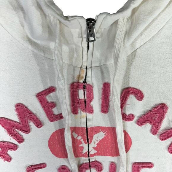 Women's American Eagle Spellout Full Zip Hoodie - Picture 5 of 9